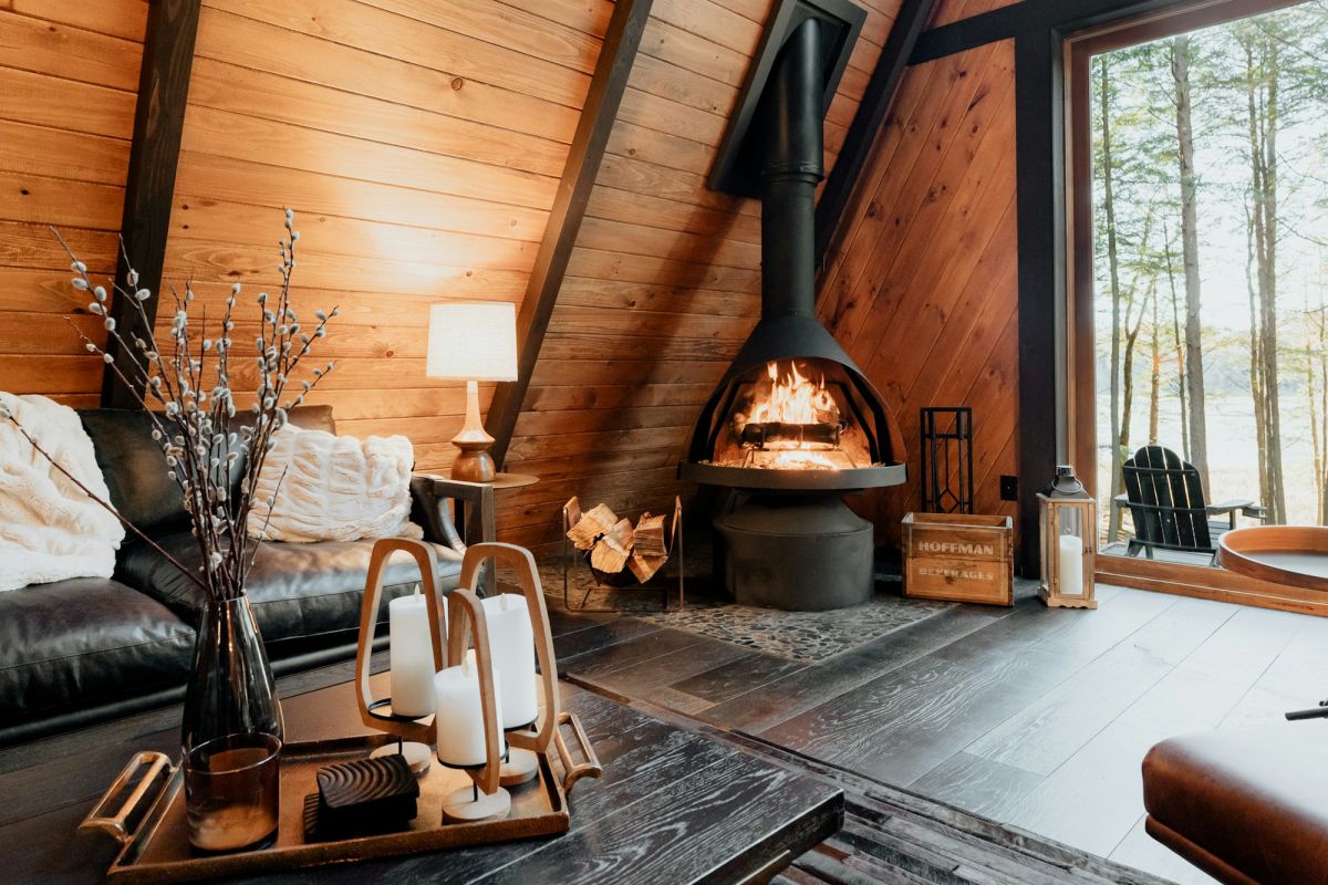 A-Frame Tannengrün — 48 m² mit Galerie · Bild 2