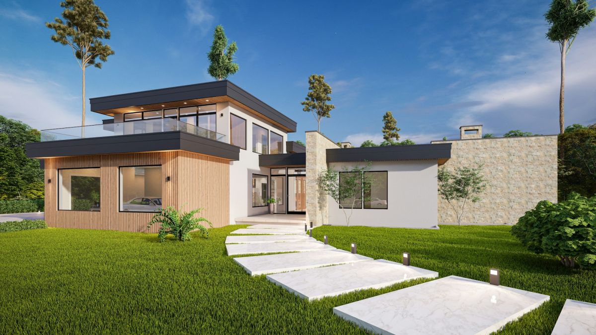 Lado jardín — casa familiar con azotea 158 m² · Bild 1
