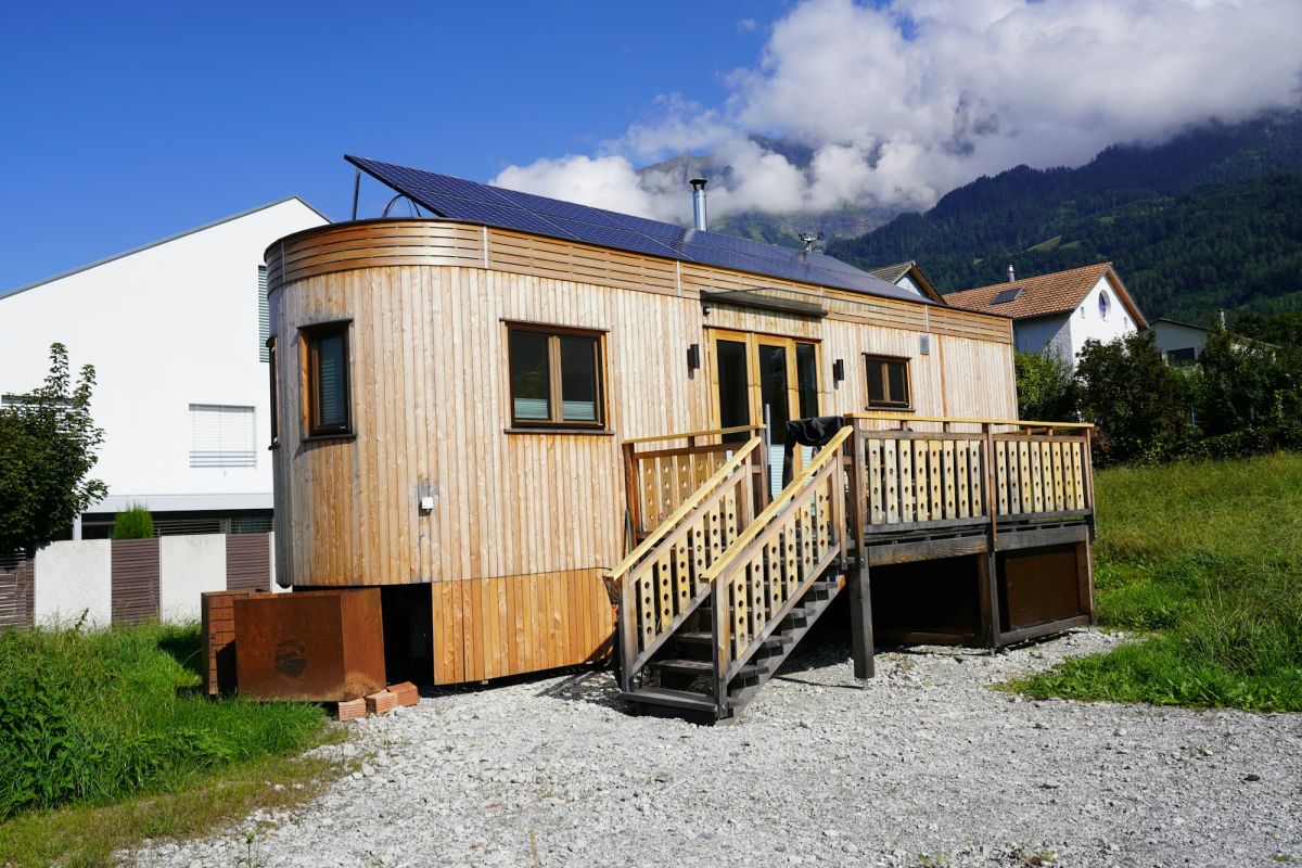Wanderhaus — tiny house à paroi arrondie 28 m²