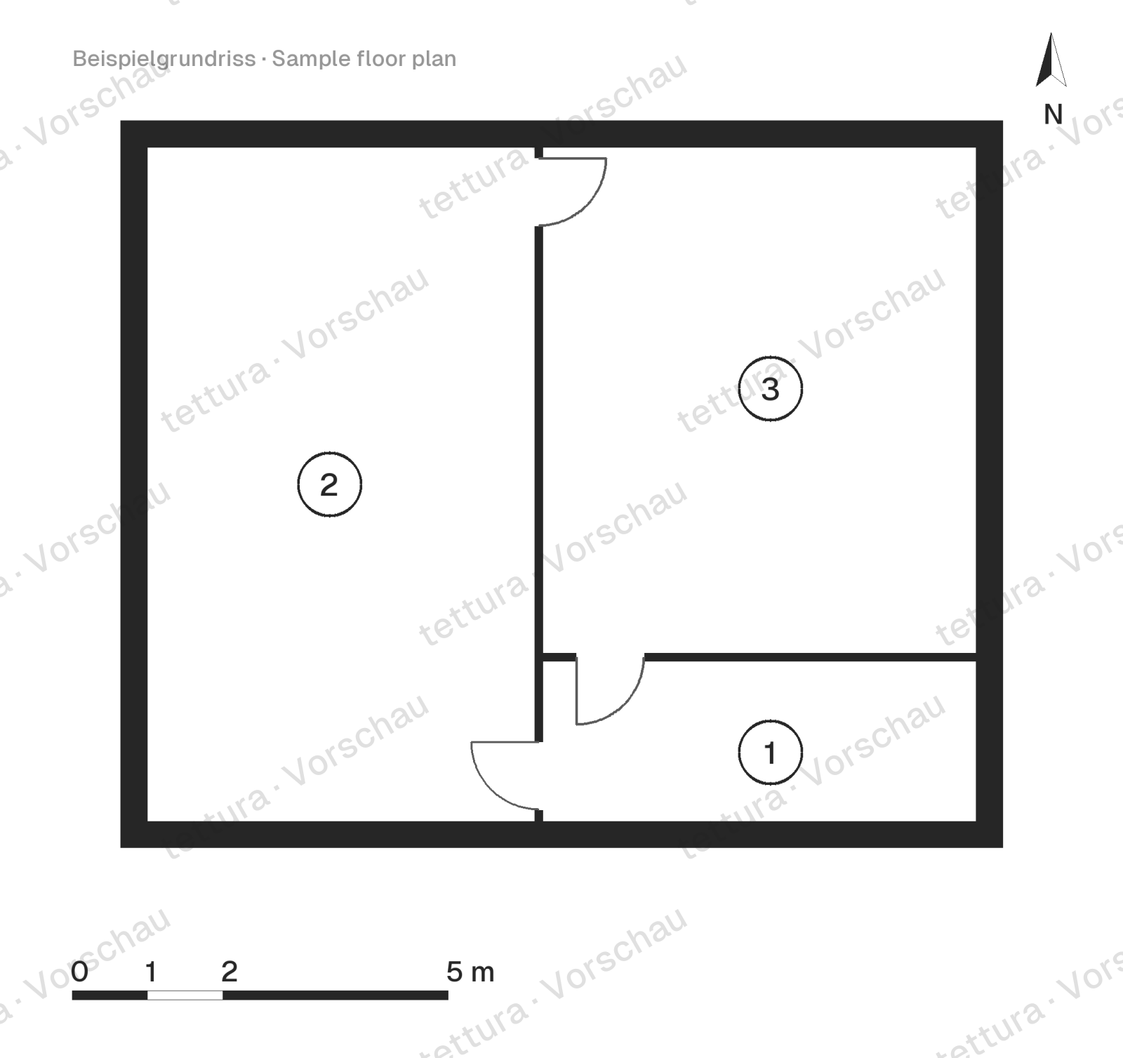 Terraza en ladera — casa con muro de piedra 186 m² · Plano de planta · Sótano