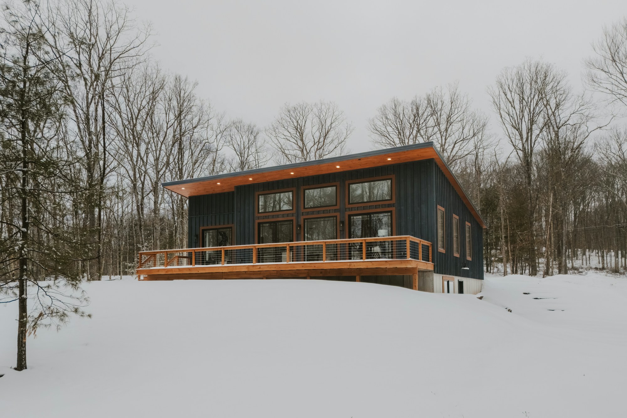 Pultdachhaus Winter — Ferienhaus 104 m² · Bild 1
